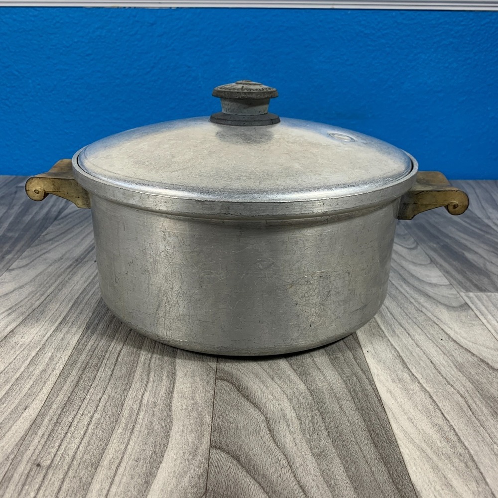Saladmaster Vintage Dutch Oven Stock Pot 405 Aluminum Vapo Lid 6 Quart Excellent